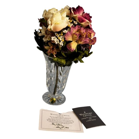 Waterford Crystal 1st Edition Mother’s Day Vase 1995 Signed Ray O’Brien Box Gift - Picture 5 of 8